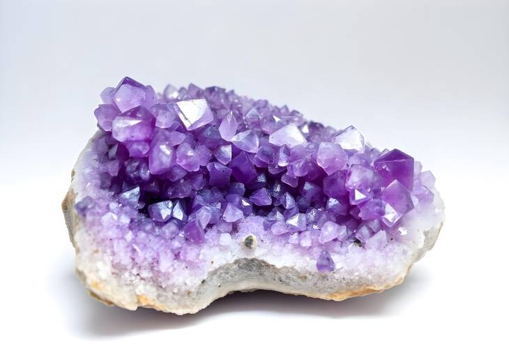 Dazzling Amethyst Macro Mineral Photography of Crystals